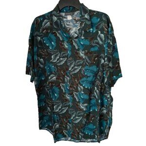 Triumph Of California Vintage Tropical Hawaiian Casual Button Down Shirt Sz. XL